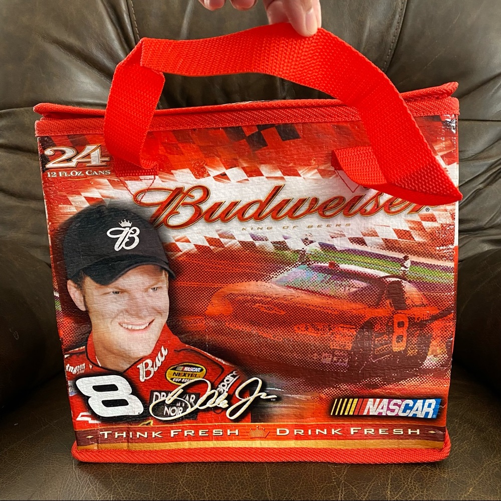 Nascar Dale Earnhardt JR. Track Cooler Insulated Lunch Bag Budweiser